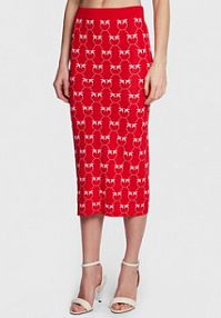 Spódnica ołówkowa PINKO czerwona 100211 A0IS  Slim Fit