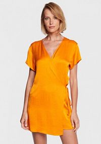 Sukienka codzienna American Vintage pomarańczowa 
