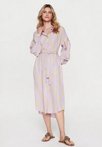 Sukienka Silvian Heach fioletowa Koszulowa