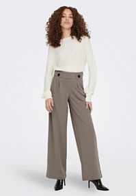 Spodnie eleganckie JDY beżowe damskie Materiałowe