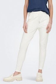 Spodnie eleganckie ONLY białe damskie Materiałowe 15115847  Regular Fit