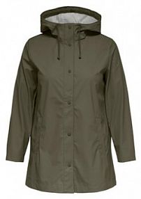 Kurtka przeciwdeszczowa ONLY Carmakoma zielona 