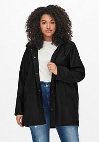 Kurtka przeciwdeszczowa ONLY Carmakoma czarna 