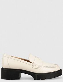 Mokasyny Coach  beżowe damskie CB990.CHK