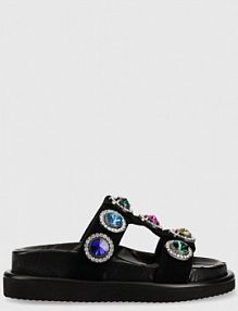 Klapki Kurt Geiger London  czarne damskie 9107100209.BL