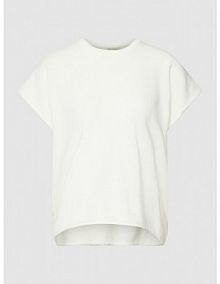 Sweter z dzianiny z krótkim rękawem model sunday JC Sophie biały damski EAN S8218