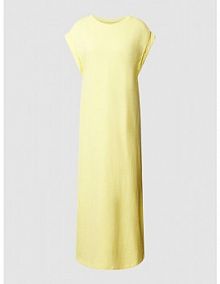 Sukienka midi w jednolitym kolorze model ESSENALF ECOALF żółta EAN GADRESSEN0809WS23