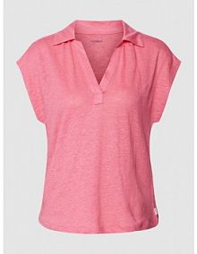 Top lniany z kołnierzykiem polo ECOALF różowy damski EAN GATSBRAGA0128WS23
