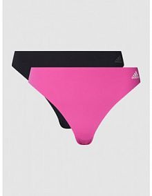 Stringi z nadrukiem z logo w zestawie 2 szt. ADIDAS SPORTSWEAR różowe EAN 4A1P06