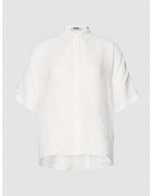 Bluzka z czystego lnu ze wzorem w paski model MELANIA ECOALF biała damska EAN GASRMELNA0371WS23