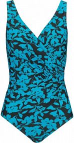 Kostium kąpielowy shape, lekki stopień modelowania sylwetki, z kopertowym dekoltem  Bonprix