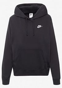 Bluza z kapturem Nike czarna damska W Nsw Club Flc Po Hdy Std