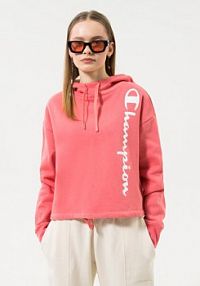 Bluza z kapturem Champion różowa damska Hooded Sweatshirt