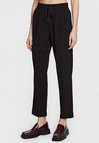Spodnie eleganckie Moss Copenhagen czarne damskie Materiałowe