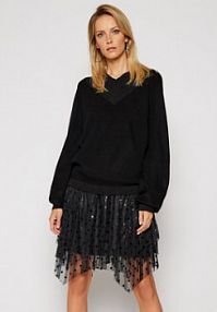 Sukienka letnia Silvian Heach czarna Komplet  i sweter