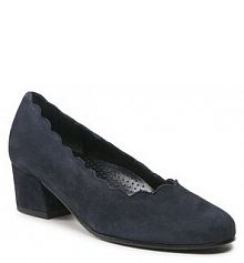 Półbuty na obcasie Gabor granatowe