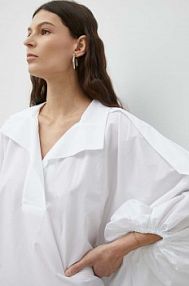 Bluzka MMC STUDIO  biała damska MANDAL.BASIC