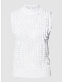 Top z imitacji dzianiny Calvin Klein Womenswear biały damski EAN K20K205608