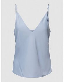 Top na ramiączkach z dekoltem w serek Calvin Klein Womenswear niebieski damski EAN K20K205543