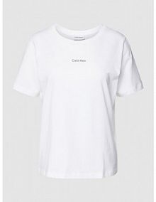 T-shirt z okrągłym dekoltem Calvin Klein Womenswear biały damski EAN K20K205454