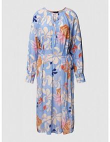Sukienka midi z kwiatowym wzorem na całej powierzchni Gant niebieska EAN 4503239