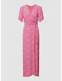 Sukienka midi z wiązanym paskiem model Semira MbyM różowa EAN 50646875