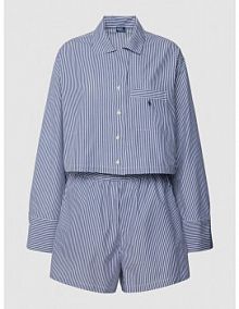 Piżama z wzorem w paski Polo Ralph Lauren granatowa damska EAN 4P8010
