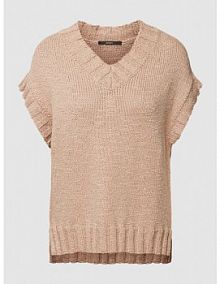 Bezrękawnik z prążkowanymi wykończeniami Windsor szara damska EAN 30036733