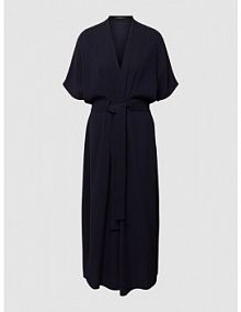 Sukienka midi z wiązanym paskiem Windsor granatowa EAN 30036628