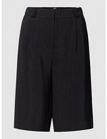 Bermudy z wpuszczaną kieszenią LANIUS czarne damskie EAN Tencel BF