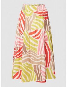 Spódnica midi z nadrukiem na całej powierzchni LUISA CERANO różowa EAN 578199 3485