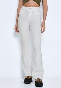 Jeansy Noisy May białe damskie 