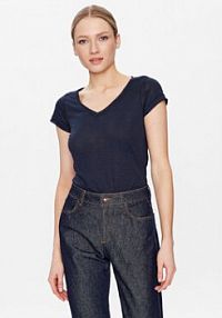 T-shirt Sisley granatowy damski 