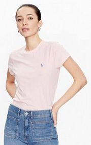 T-shirt Polo Ralph Lauren różowy damski 211898698004  Regular Fit