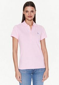 Koszulka polo Polo Ralph Lauren różowa damska Ralph Lauren  211870245013  Slim Fit
