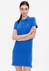 Sukienka codzienna Polo Ralph Lauren niebieska 