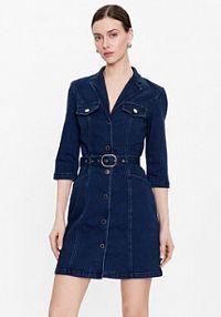 Sukienka jeansowa Morgan granatowa 