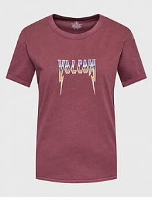 T-shirt Volcom czerwony damski 