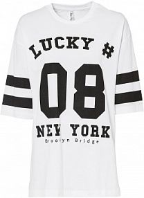 Shirt oversize z czystej bawełny organicznej  damski Bonprix