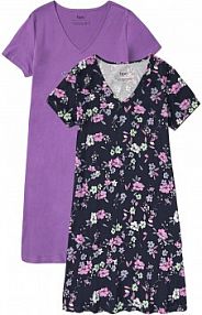 Bawełniana koszula nocna (2 szt.)  Bonprix