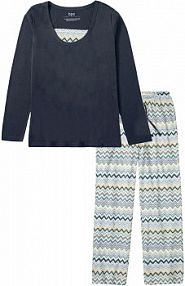 Piżama z czystej bawełny  damska Bonprix