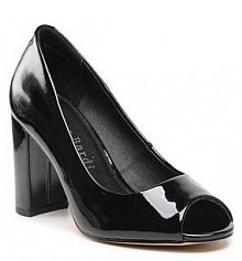 Półbuty na obcasie Sergio Bardi czarne