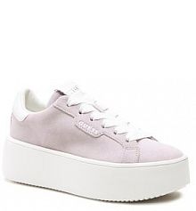 Półbuty na koturnie Guess fioletowe