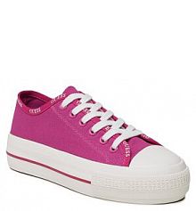 Półbuty na koturnie Guess różowe