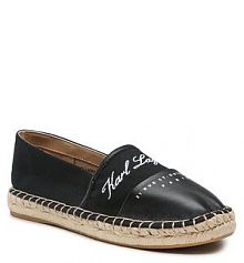 Espadryle KARL LAGERFELD czarne damskie