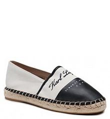 Espadryle KARL LAGERFELD écru damskie