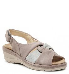 Sandały na obcasie Comfortabel beżowe