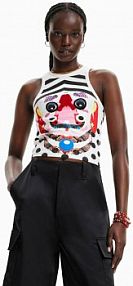 Top Desigual  biały damski 23SWTK43