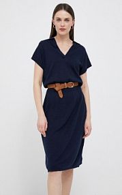 Sukienka midi Gant  granatowa 4502059