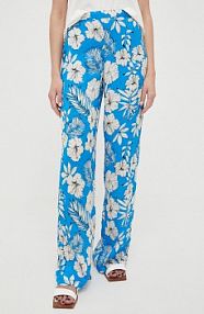 Spodnie eleganckie pinko  niebieskie damskie 100910.A0OF